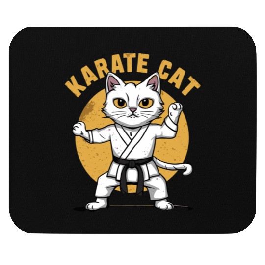 cat Brazilian jiu jitsu Mouse Pads