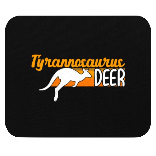 Funny Kangaroo Tyrannosaurus Deer Illustration for Mouse Pads
