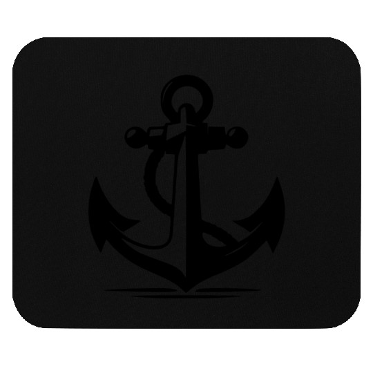 Vintage Old Anchor With Thick Rope Mouse Pads