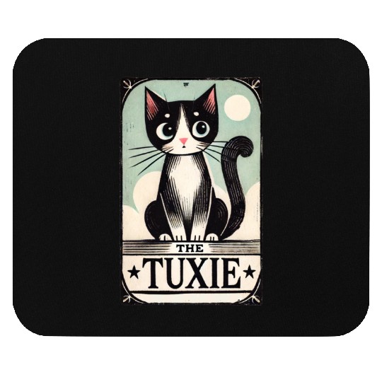 Tuxedo Cats Tarot Card Mouse Pads