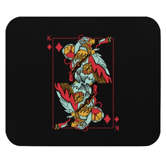 Eagle Steampunk Card Game King of Diamonds Poker Mouse Pads