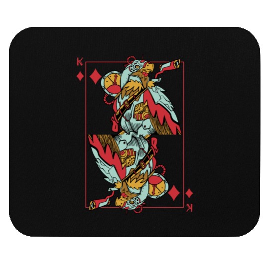 Eagle Steampunk Card Game King of Diamonds Poker Mouse Pads