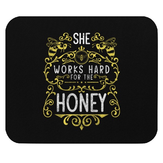 Bee Nature Flower Meadow Beekeeper Mouse Pads