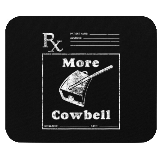 Funny Cowbell Novelty Comedy Mouse Pads