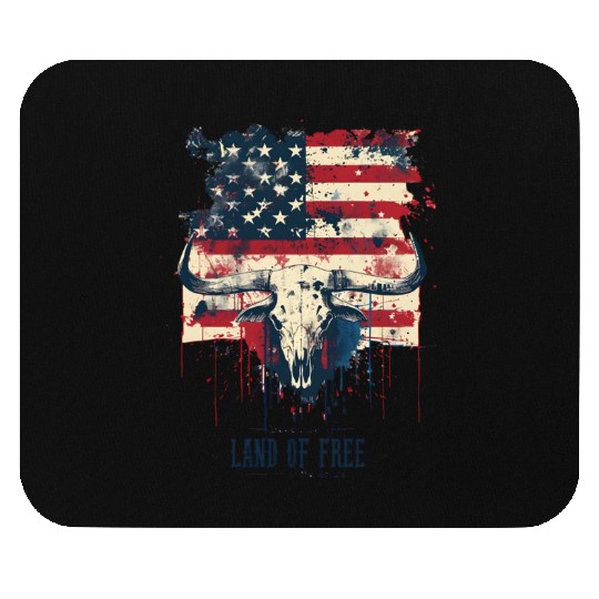Land of the free because of the brave , 4 July Mouse Pads