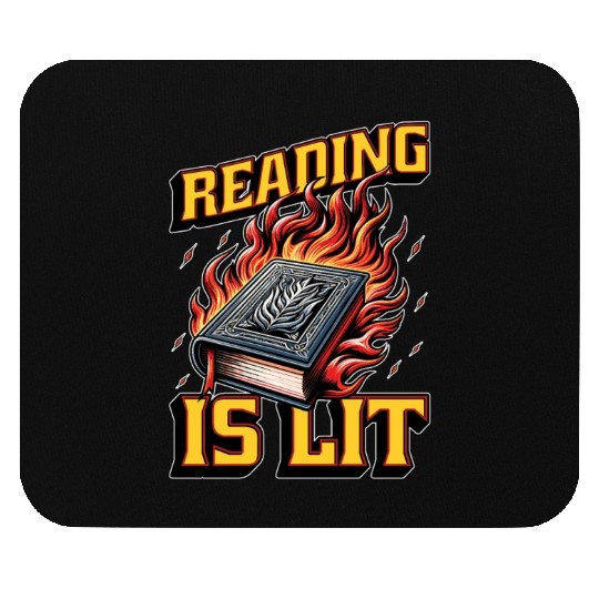 Literature Teacher Reading Is Lit Educator Bookish Mouse Pads