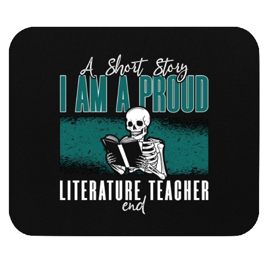 Literature Teacher A Short Story I Am A Librarian Mouse Pads