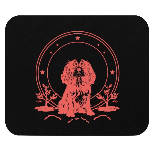 Cavalier King Charles Spaniel Celestial Tarot Card Mouse Pads