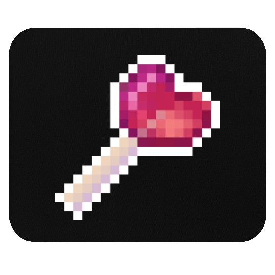 Pixel Art Sprite Cute Heart Lollipop Mouse Pads