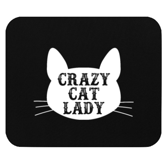 Crazy Cat Lady Mouse Pads - Funny Cats Lovers Kitten