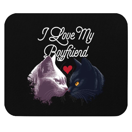 I Love My Boyfriend Funny Valentines Day Humor Mouse Pads