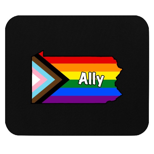 Pennsylvania Pride Ally Progress Flag Mouse Pads