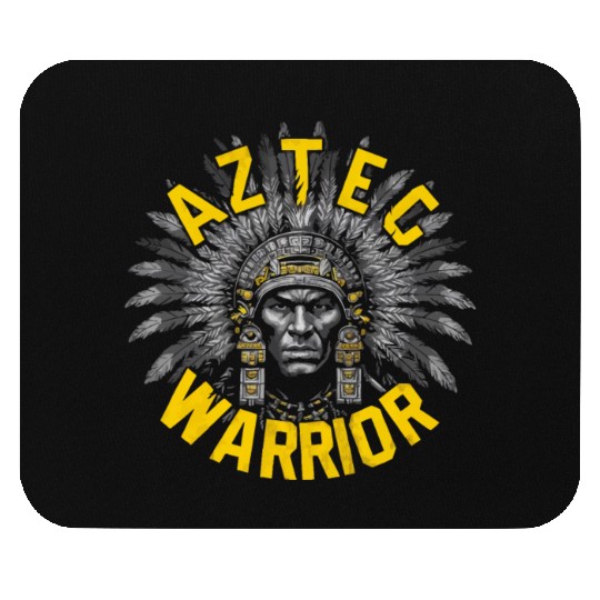 Aztec Warrior Indigenous Mexican Aztec Jaguar Mouse Pads