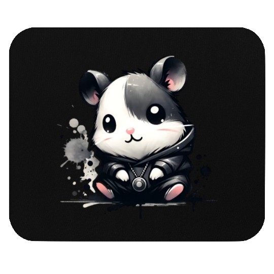 Charcoal Hip Hop Hamster Mouse Pads
