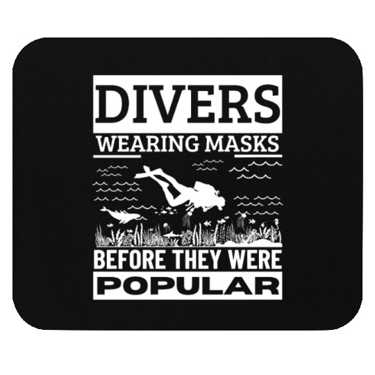 Scuba Diving Mask Pun Funny Scuba Diver Mouse Pads