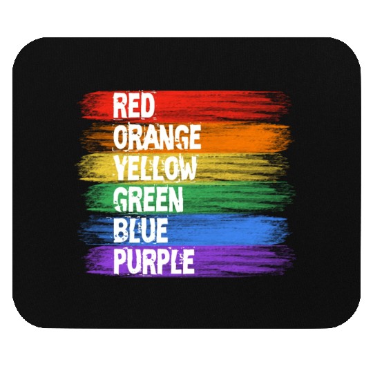 red orange yellow green blue purple colored brush Mouse Pads
