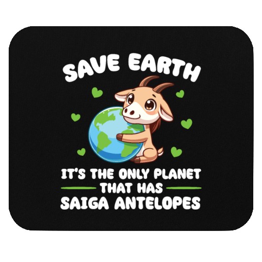 Is The Only Planet With Saiga antelopes Earth Day Mouse Pads