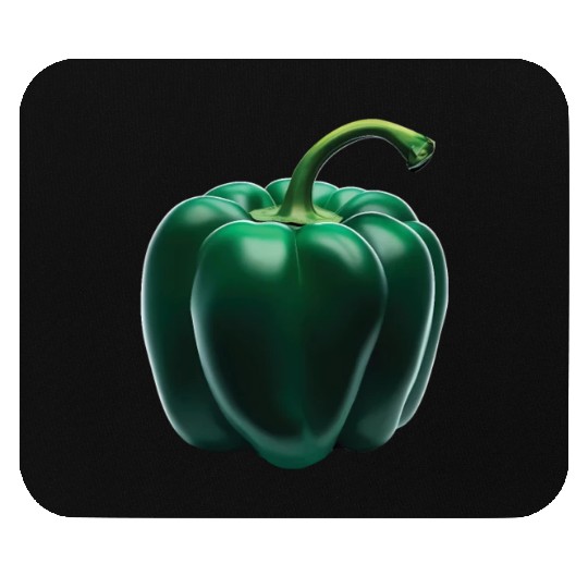 Green Bell Pepper Mouse Pads