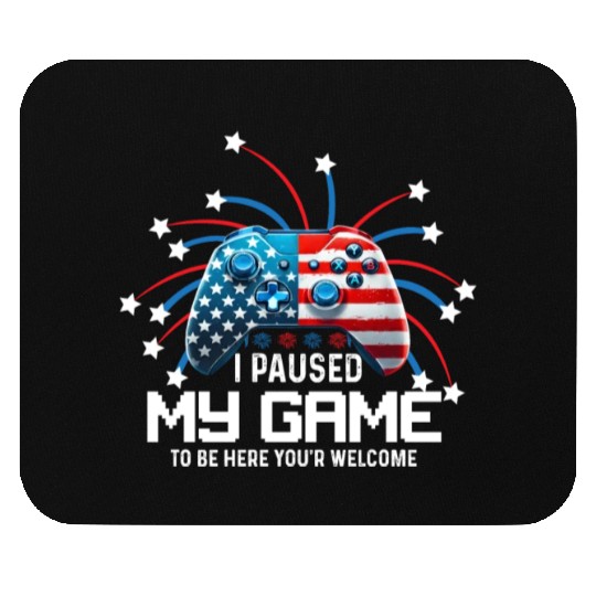 i paused my game to be here you're welcome Mouse Pads