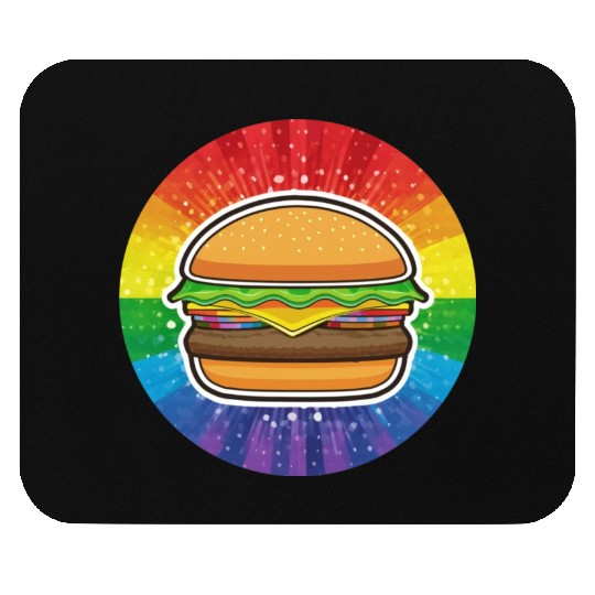 LGBTQ Hamburger Mouse Pads