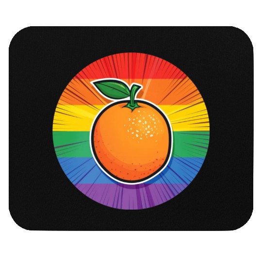 LGBTQ Orange Mouse Pads