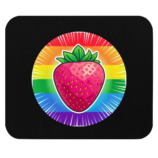 LGBTQ Strawberry Mouse Pads