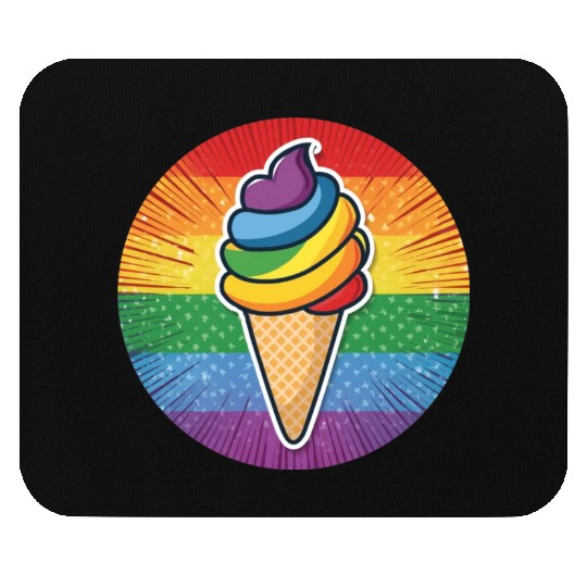LGBTQ Ice Cream Mouse Pads