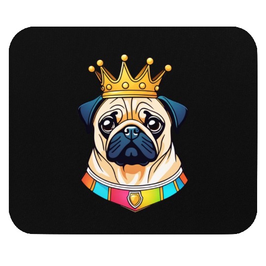 "The crowned ones" - Pug Mouse Pads