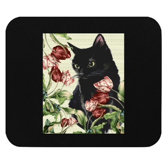kitten's garden Mouse Pads