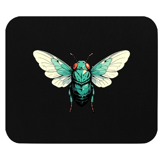 Cicada Insect Animal Lover Funny Design Mouse Pads
