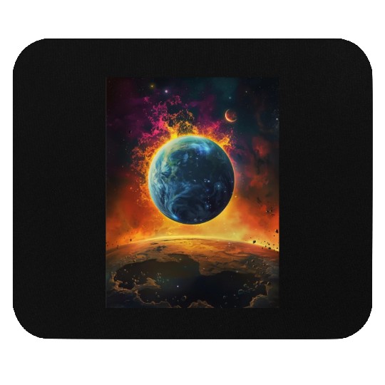 Beautiful Earth seen from the Moon Mouse Pads