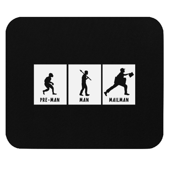 Humor Joke Hilarious about Postman Evolution Of Ma Mouse Pads