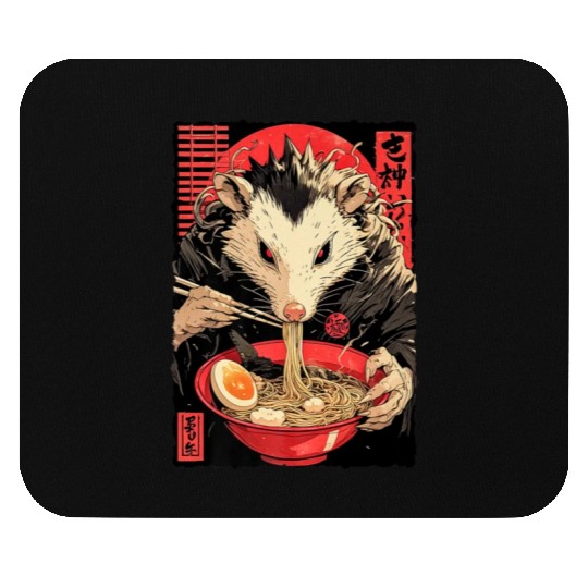 Opossum Ramen Japanese Manga Anime Mouse Pads