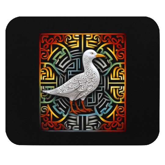 Seagull Mandala Graphic Illustration Mouse Pads