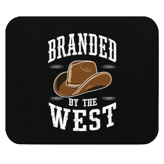 Cowboy Lifestyle Western Theme with Horses and Mouse Pads