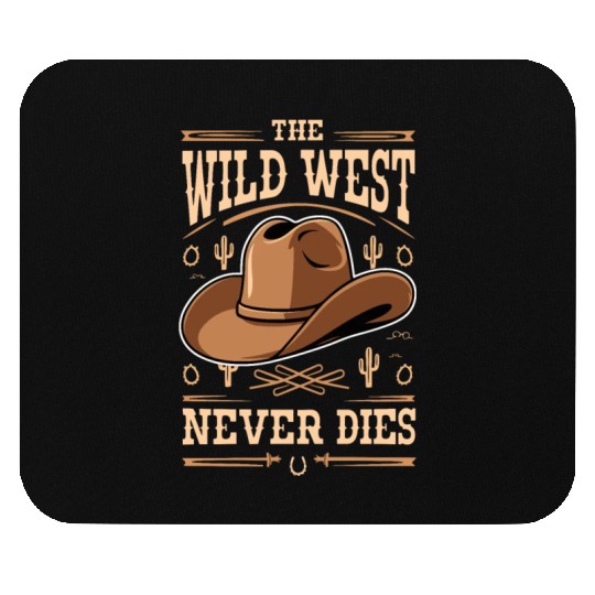 Cowboy Lifestyle Western Theme with Horses and Mouse Pads
