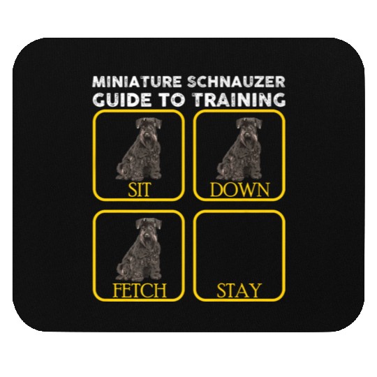 Miniature Schnauzer Training Premium Mouse Pads