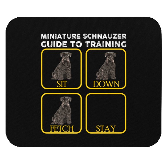 Miniature Schnauzer Training Premium Mouse Pads