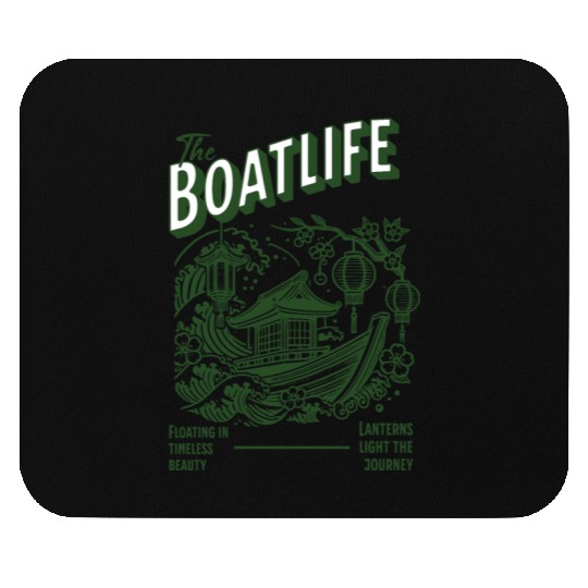 Sakura Serenity Boat Mouse Pads