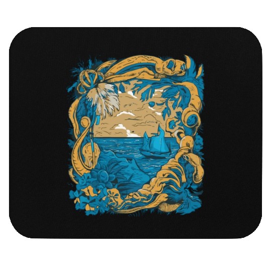 Sun Kissed Shores A Mediterranean Odyssey Mouse Pads