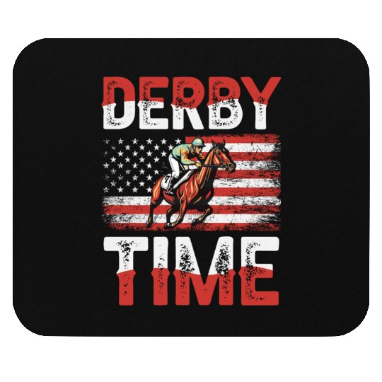 Derby Time Louisville Kentucky Horse Racing Mouse Pads