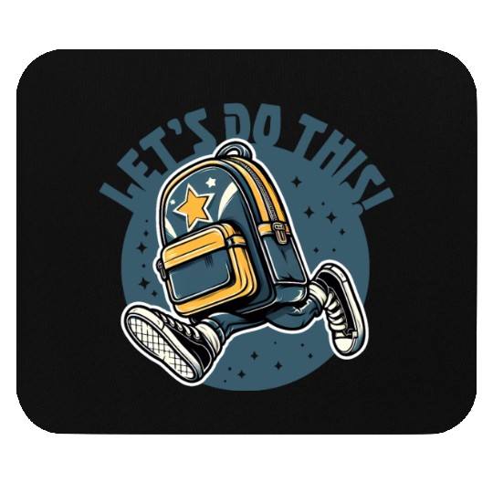 going back to school Enthusiastic Mouse Pads