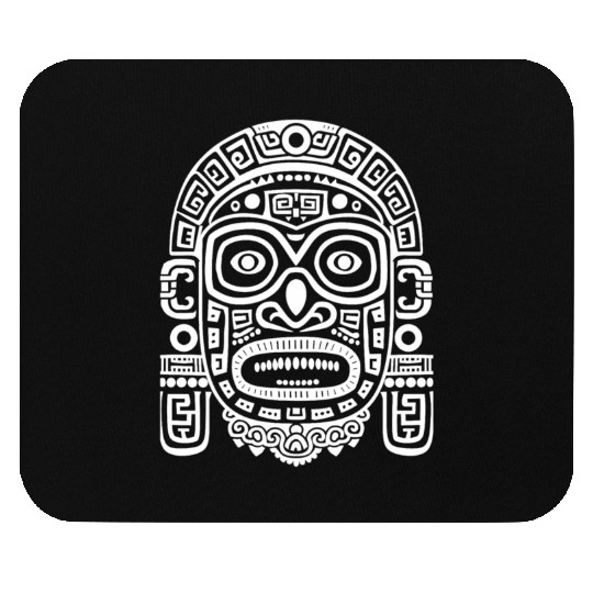 Maya God Mayan Mythology Ek Chuah Intricate Mask Mouse Pads