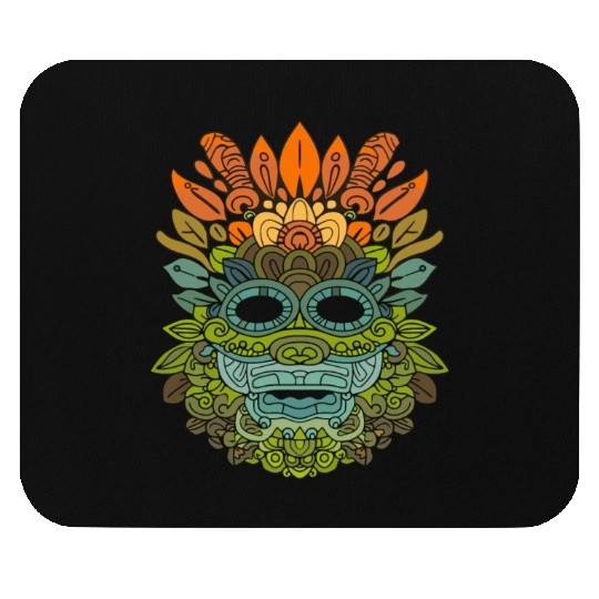 Maya God Mayan Mythology Itzamna Colorful Tribal Mouse Pads