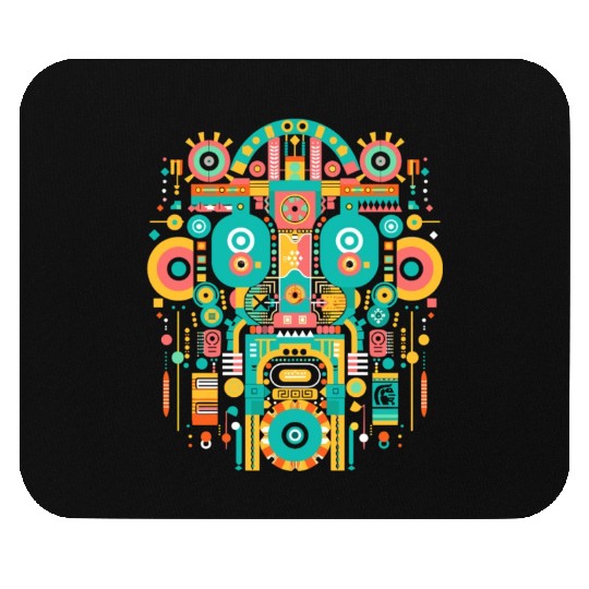 Maya God Mayan Mythology Itzamna Mask Art Mouse Pads