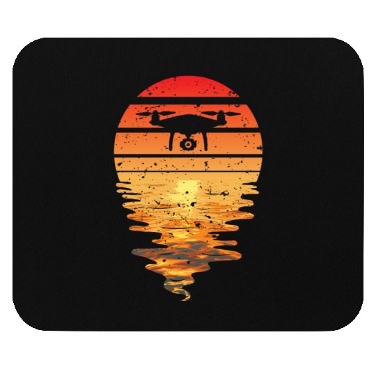 Drone Sun Sunset Vintage Mouse Pads