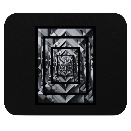 Black and gray rectangle with deep effect. Mouse Pads