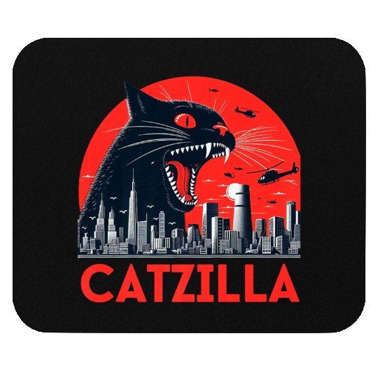 Catzilla Cat Japanese Premium Mouse Pads