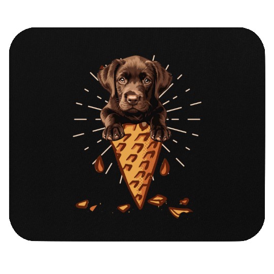 Labrador Lover CHOCOLATE LAB Ice Labrador Mouse Pads