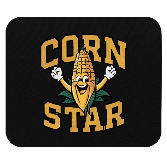 Funny Farm Food Mouse Pads Corny Cob Farmer Corn Star